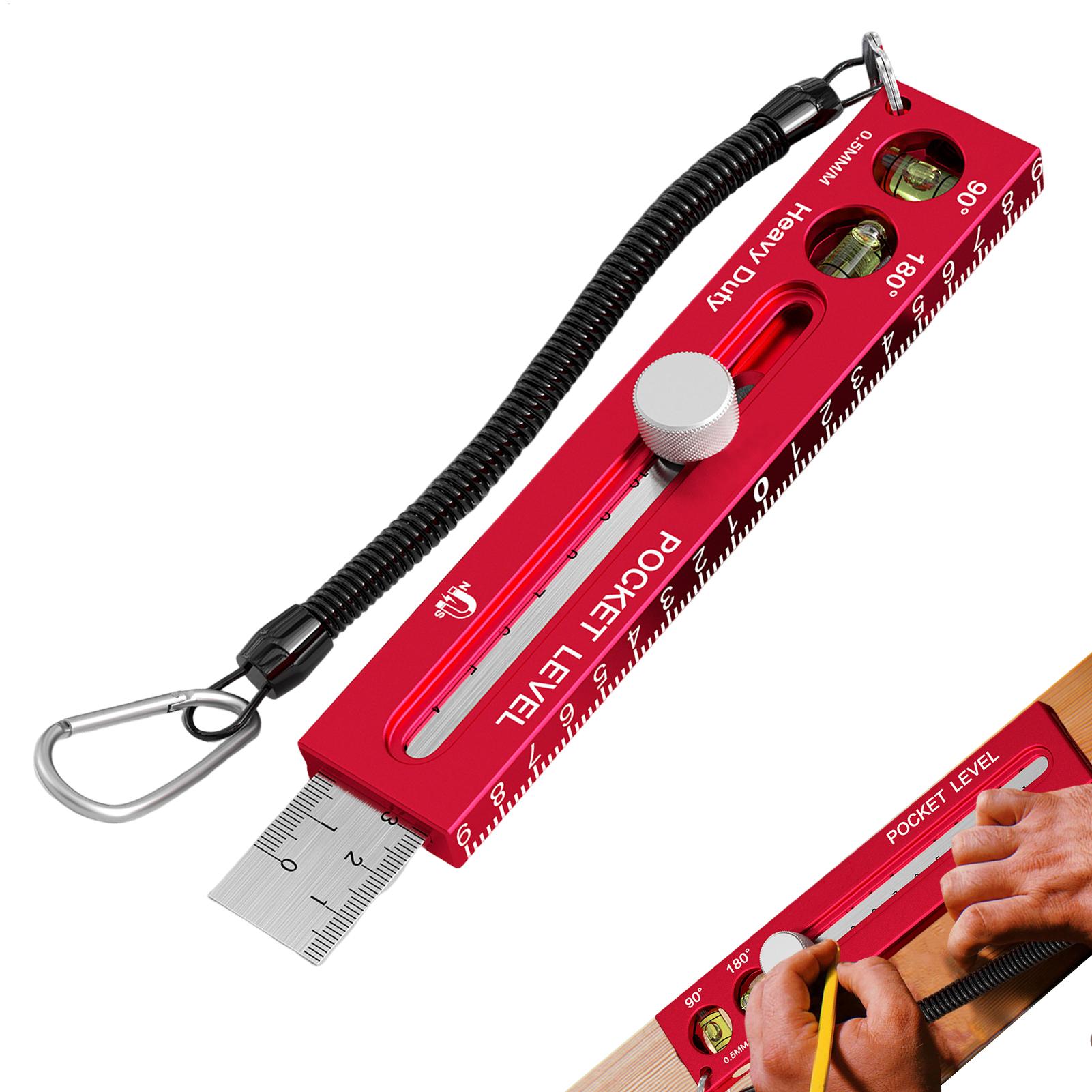 Workshop Marking Tools - Penggaris Kayu Magnetik dari Aluminium Alloy,