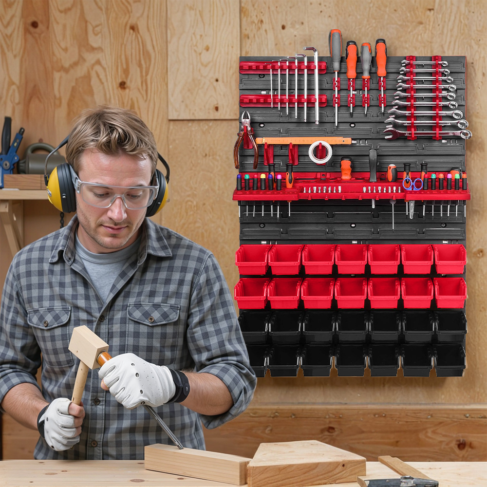 Workshop Tools Shelf - Rak Penyimpanan Dinding untuk Peralatan, Rak