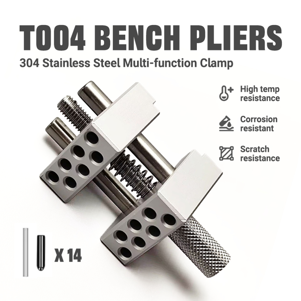 Bench Vise Swivel - Penjepit Mini Industri dari Baja Tahan