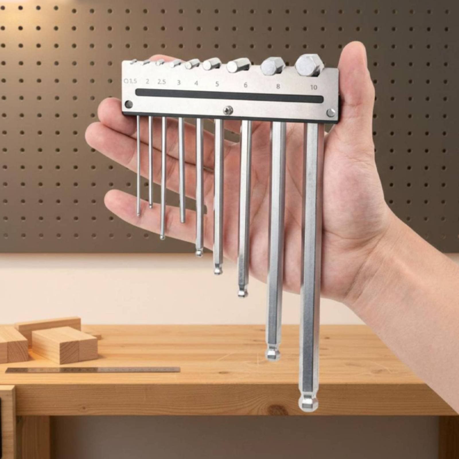Rak Kunci Hex Gantung Dinding  - Workshop Tools Organizer ulasan dan harga