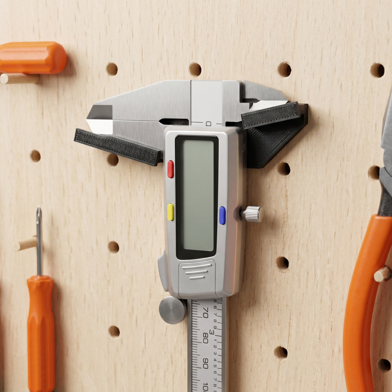 Penyangga Penyimpanan Kaliper  - Workshop Tools Organizer ulasan dan harga