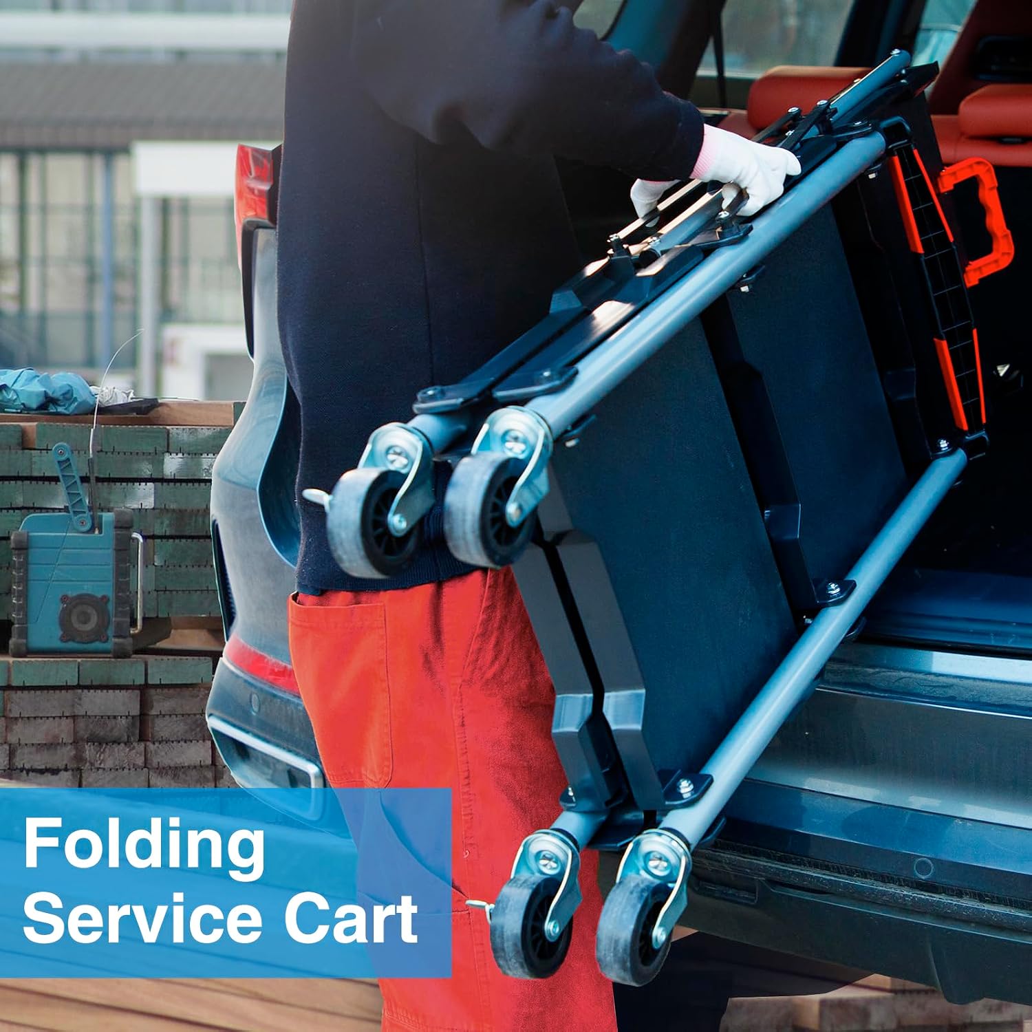 Troli Utilitas Lipat 3 Rak den - Workshop Tools And Equipment ulasan dan harga